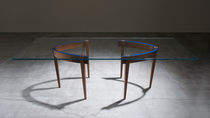 contemporary glass dining table THE ROUND TABLE by Ron Gilad  Adele-C
