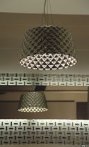 contemporary glass pendant lamp SILVIA by Olivier Desbordes Illuminati Lighting srl