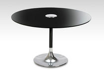 contemporary glass round table LILYPAD  DAVISON HIGHLEY