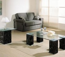 contemporary glass side table ASSUAN LAVAMAR