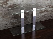contemporary glass sideboard table MYRA Swanky Design - Premium Contemporary Furniture
