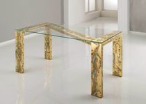 contemporary glass table OXYGOLD ZETA by KAPDesign KAP International