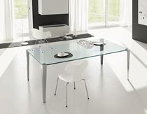 contemporary glass table STRATOS MONO by Denis Santachiara TONELLI Design