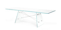 contemporary glass table ICS EXTRA CLEAR VERSION by MARC SADLER SKITSCH