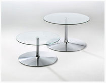 contemporary glass coffee table CIRCLE MSL Interiors Ltd