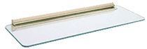contemporary glass wall shelf 89BR30618  CR Laurence 