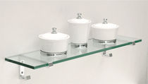 contemporary glass wall shelf 624BHK CR Laurence 
