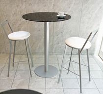 contemporary high bar table with glass 757-A Domitalia