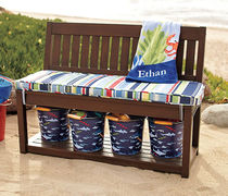 contemporary kids garden bench (with backrest) CHESAPEAKE Pottery Barn Kids