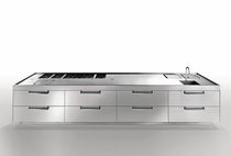 contemporary kitchen island LIGNUM & LAPIS: COMPOSITION 4 by Antonio Citterio Arclinea