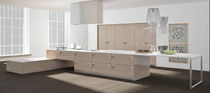 contemporary lacquer kitchen (with island) CRISTAL AND ECLISSE Corazzin Group - Contract & hotel