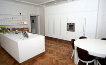 contemporary lacquer kitchen (with island) PRIVATE INTERIOR by Uldis Pimberis Design Group IN
