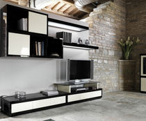 contemporary lacquered TV wall unit LUCE  Isam