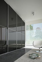 contemporary lacquered wardrobe with sliding doors  SISTEMITALIA GROUP