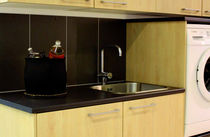 contemporary laminate kitchen (imitation wood) CUZCO DARK ALLOC