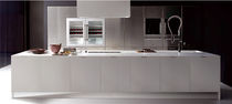 contemporary laminate kitchen (with island) NATA Y ACERO Dica