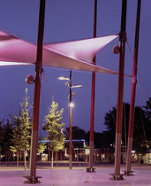 contemporary lamp post D&Ocirc;ME XL 9M AND 12M AUBRILAM