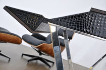 contemporary leather and metal secretary desk RIBALTA LUXURY STAMPA COCCODRILLO SABINOAPRILE/Interior Design