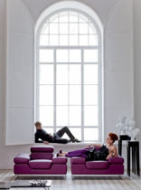 contemporary leather armchair CANONE Kler