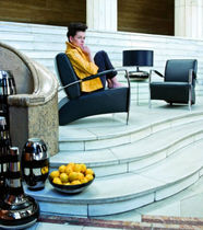 contemporary leather armchair SCHERZO Kler