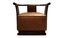 contemporary leather armchair SIMONE Costantini Design