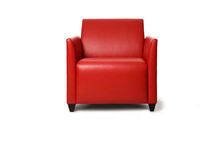 contemporary leather armchair WEST SIDE  DAVISON HIGHLEY