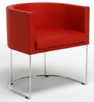 contemporary leather armchair COURT by Piero Lissoni MATTEOGRASSI