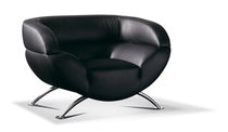 contemporary leather armchair AMAZING byMario Spinelli Formenti
