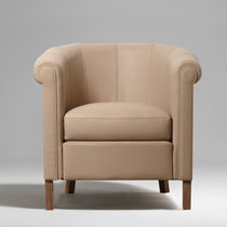 contemporary leather armchair FEELING Fleurdebasane