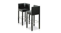 contemporary leather bar chair ALEX by Heinz Klein NEUE WIENER WERKSTAETTE