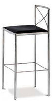 contemporary leather bar chair CROSEIRA Arrben di Benvenuto Ottorino
