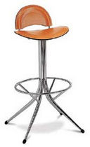 contemporary leather bar chair PINO Arrben di Benvenuto Ottorino