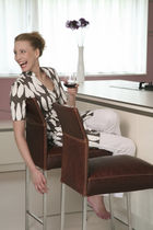 contemporary leather bar chair TEXAS Kff. Design