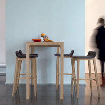 contemporary leather bar stool LAIA by Jean-Louis Iratzoki Alki
