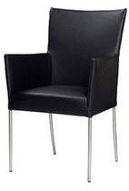 contemporary leather bridge armchair ARC by Hans Daalder Bert Plantagie BV