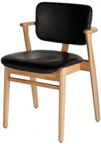 contemporary leather chair DOMUS by Ilmari Tapiovaara  Artek