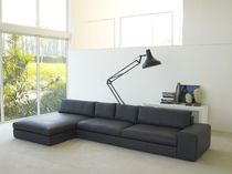 contemporary leather corner sofa NEWPORT Alberta