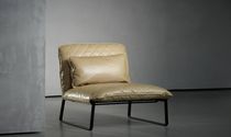 contemporary leather fireside chair KEKKE Piet Boon Collection