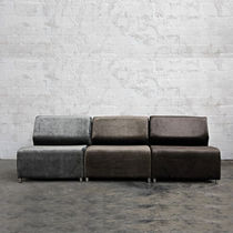 contemporary leather modular sofa GUEST Lodge Collection