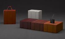 contemporary leather pouf HI-POUFF by Matali Crasset Domodinamica by Modular