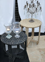 contemporary leather side table TOTEM Extrabilia