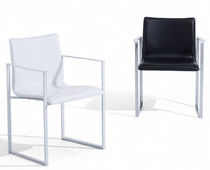 contemporary leather sled base chair EDITH  cattelan italia