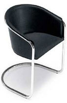 contemporary leather sled base chair PAMELA Arrben di Benvenuto Ottorino