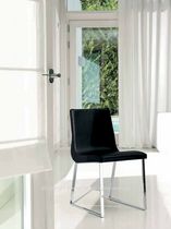 contemporary leather sled base chair LADY F2 Form
