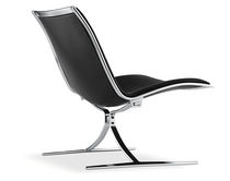 contemporary leather sled base chair FK 710 SKATER Lange Production