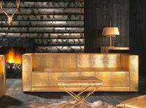 contemporary leather sofa POLO CLUB SOFA PHILIPP PLEIN