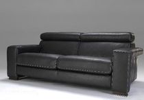 contemporary leather sofa SAMUELE Satis
