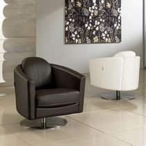 contemporary leather swivel armchair ASIA  Max Divani