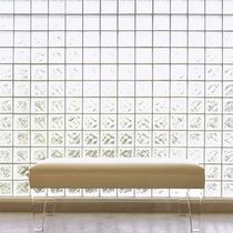 contemporary leather upholstered bench UNBUTTONED Haziza