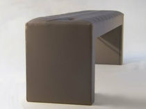 contemporary leather upholstered bench SNAKE duwel